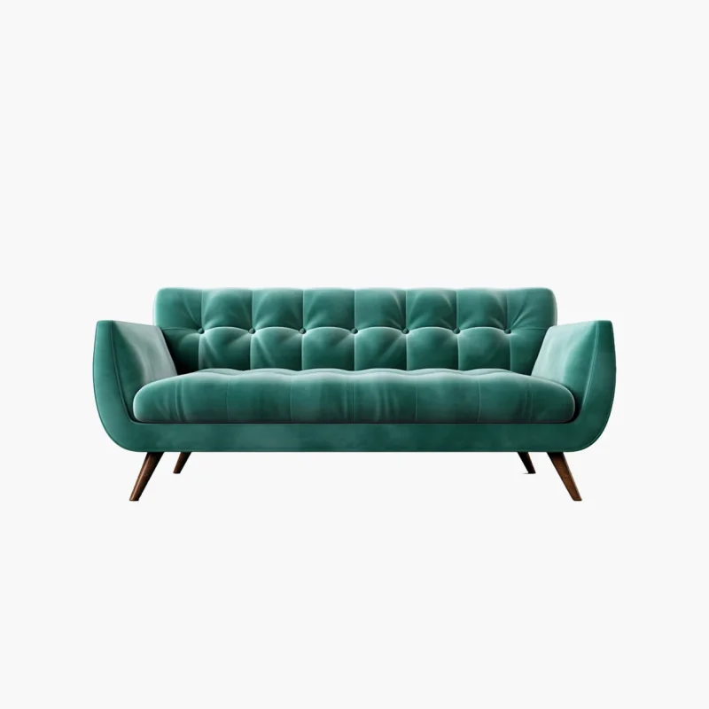 Žalia sofa